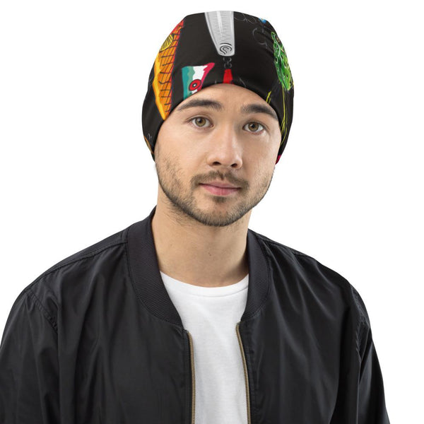 Fishing Lures All-Over Print Beanie - Outdoors Thrill