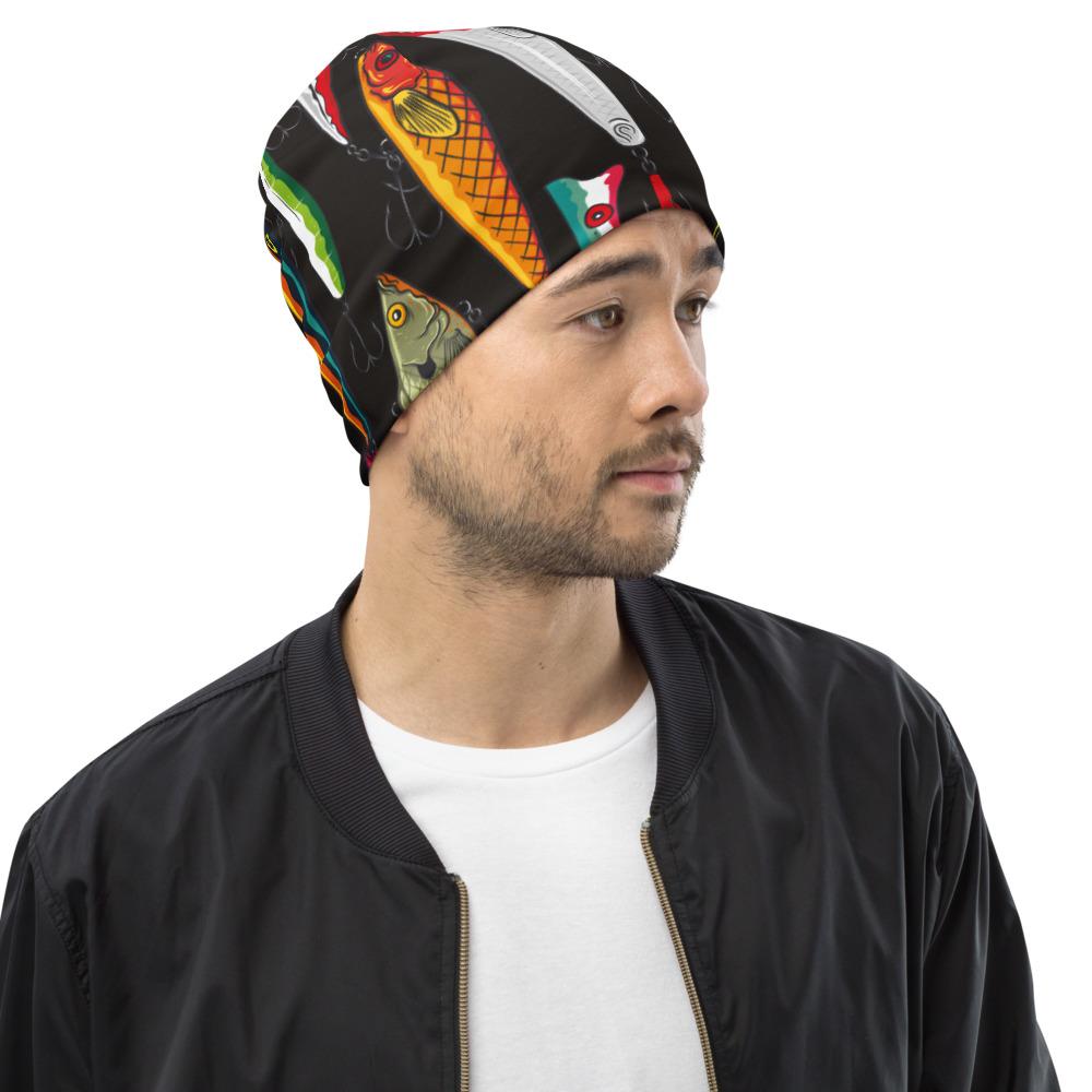 Fishing Lures All-Over Print Beanie - Outdoors Thrill