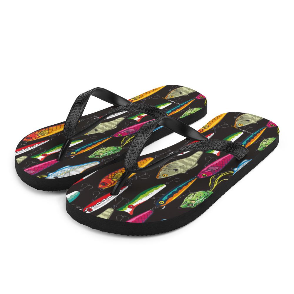 Fishing Lures Flip-Flops - Outdoors Thrill