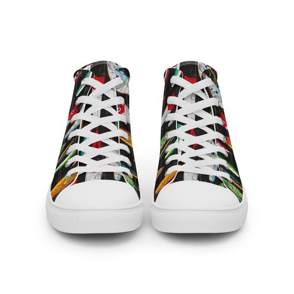 Fishing Lures Men’s high top canvas shoes - Outdoors Thrill