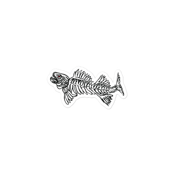 Fish bone Monster Sticker