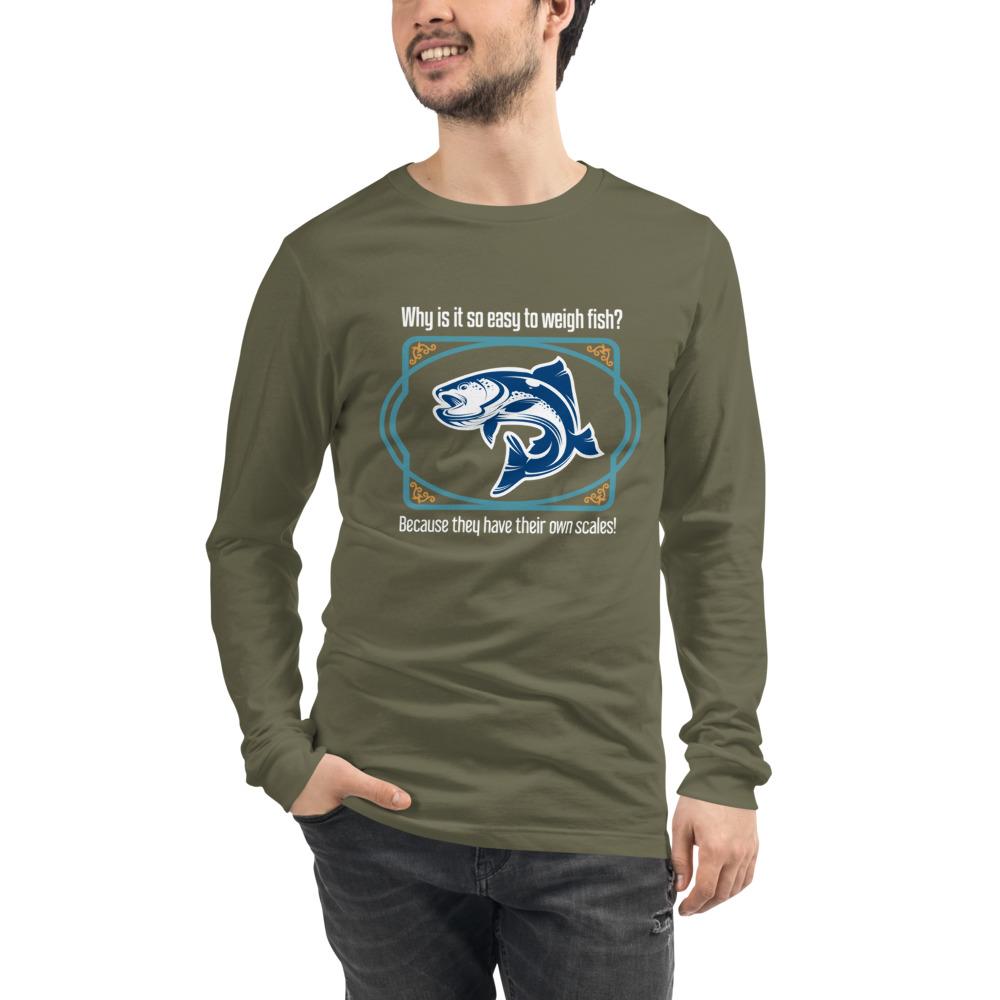 Scaling Fish Unisex Long Sleeve Tee - Outdoors Thrill