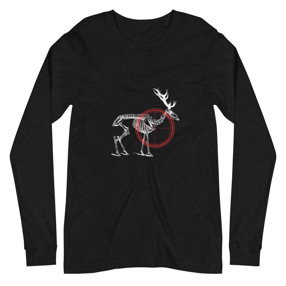 Skeleton Shot Unisex Long Sleeve Tee - Outdoors Thrill