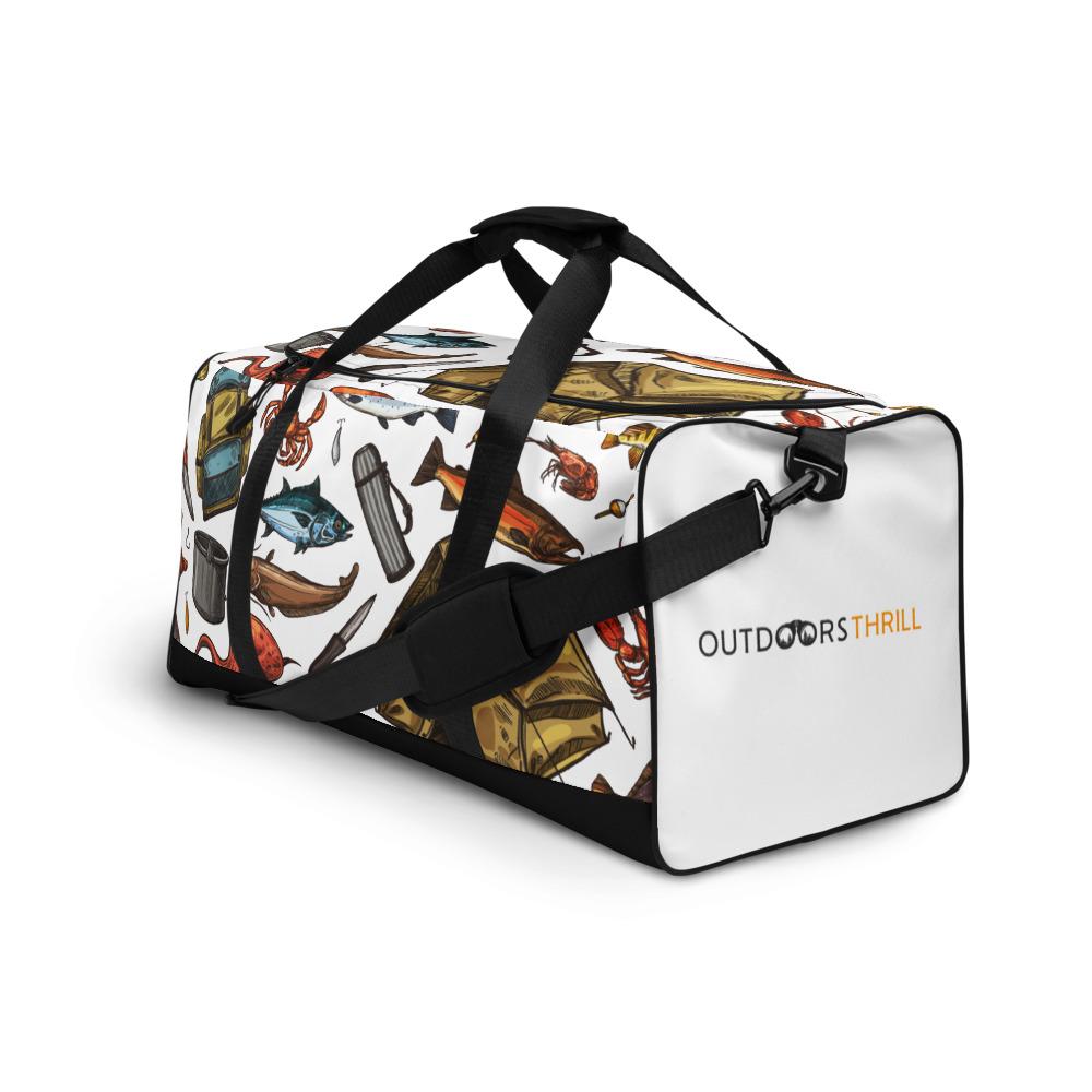 White Fishing & Camping Duffle bag - Outdoors Thrill
