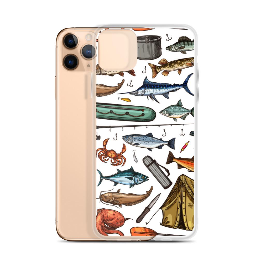 White Fishing & Camping iPhone Case - Outdoors Thrill