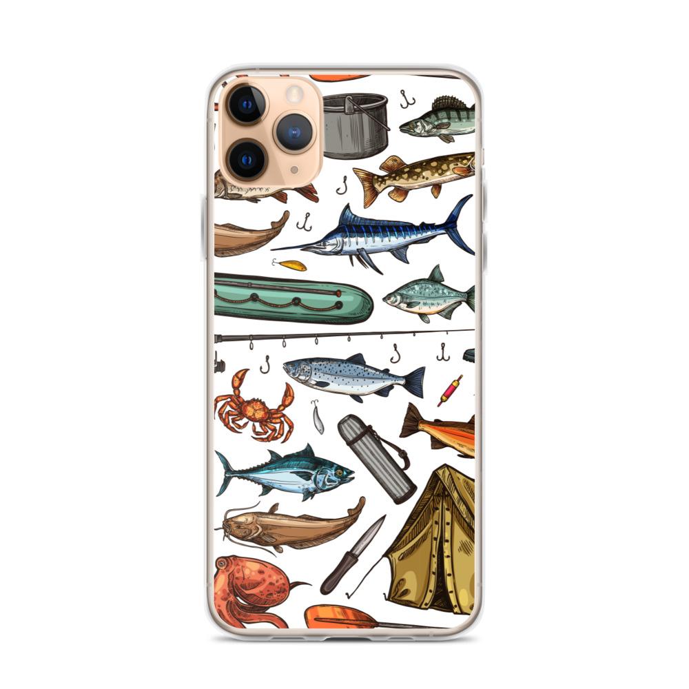 White Fishing & Camping iPhone Case - Outdoors Thrill