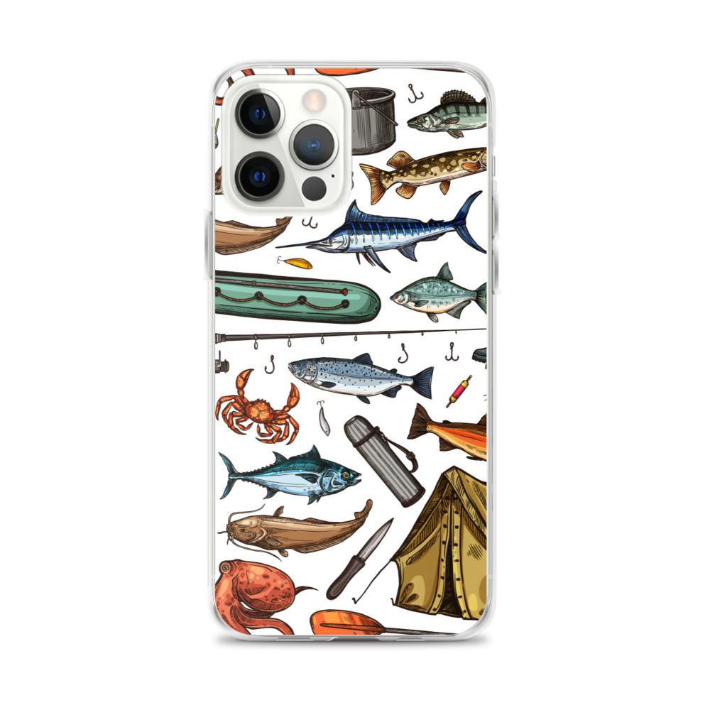 White Fishing & Camping iPhone Case - Outdoors Thrill