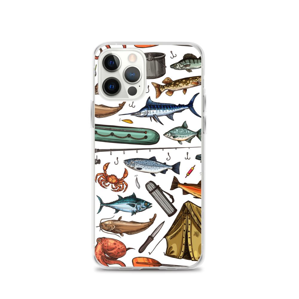 White Fishing & Camping iPhone Case - Outdoors Thrill