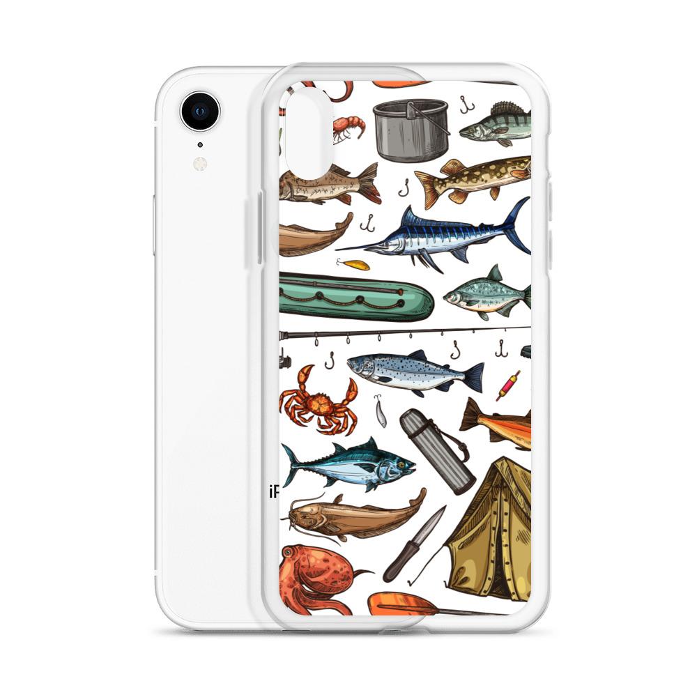 White Fishing & Camping iPhone Case - Outdoors Thrill