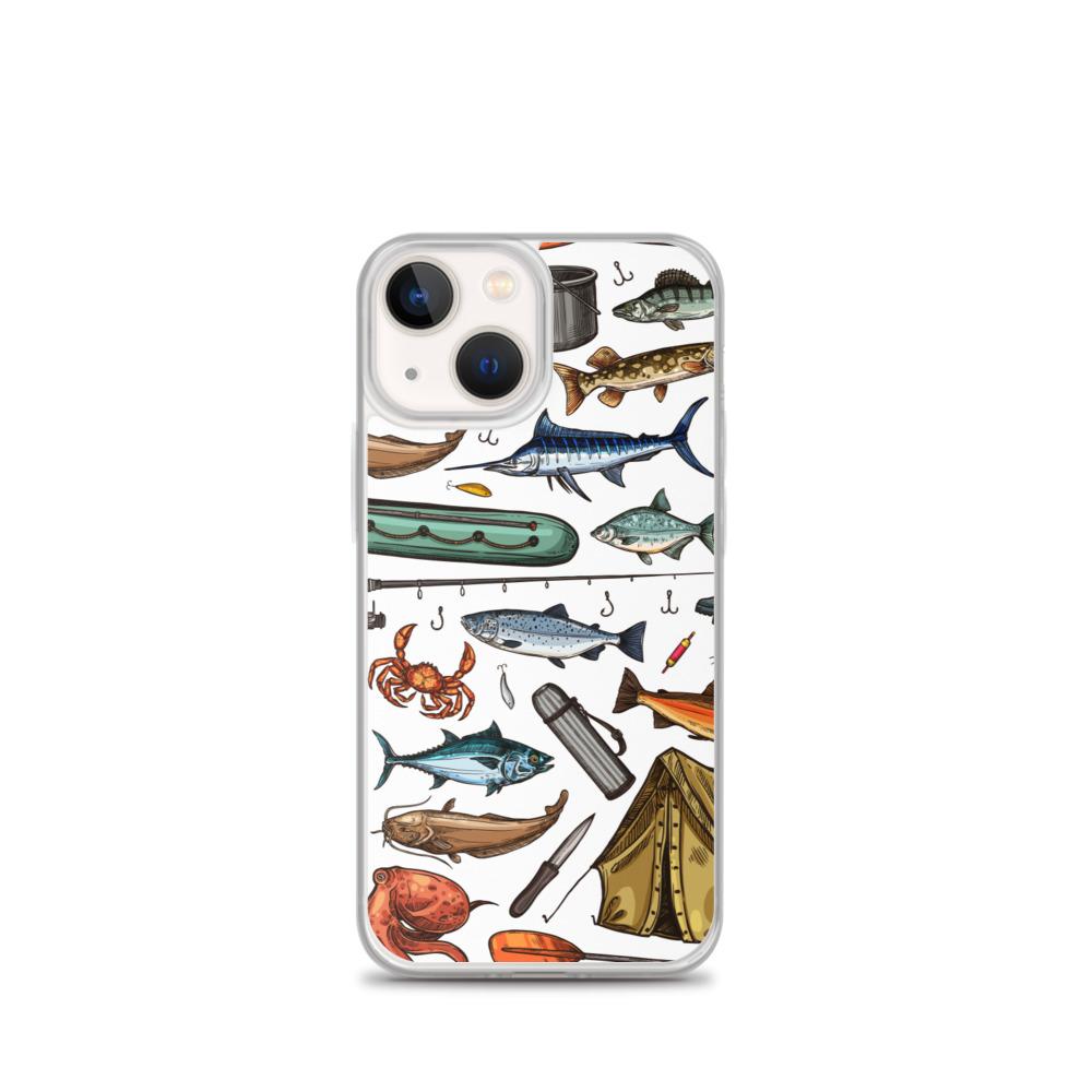 White Fishing & Camping iPhone Case - Outdoors Thrill