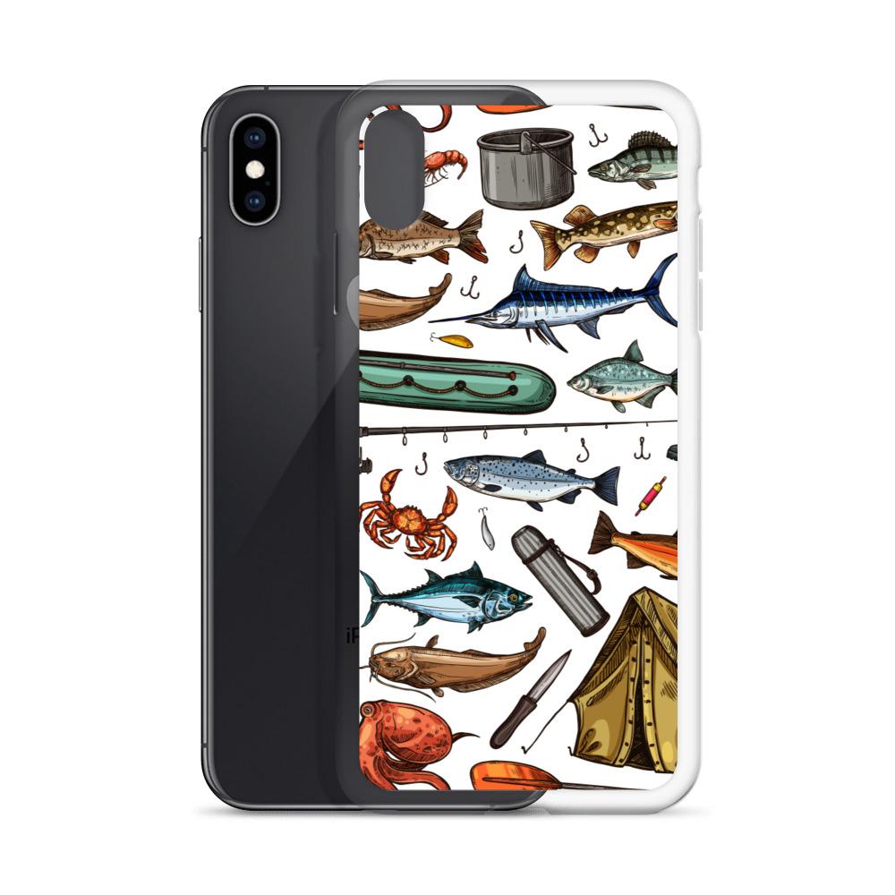 White Fishing & Camping iPhone Case - Outdoors Thrill