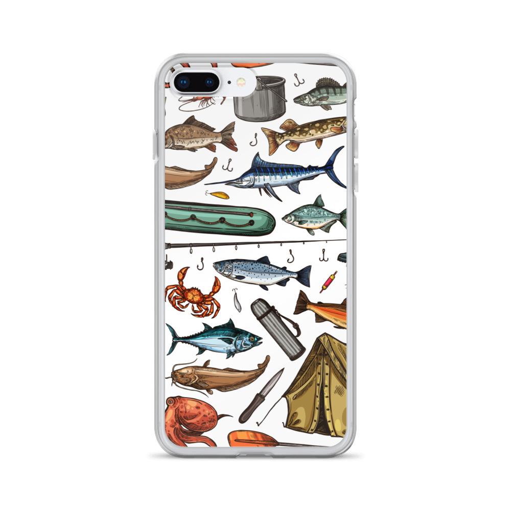 White Fishing & Camping iPhone Case - Outdoors Thrill