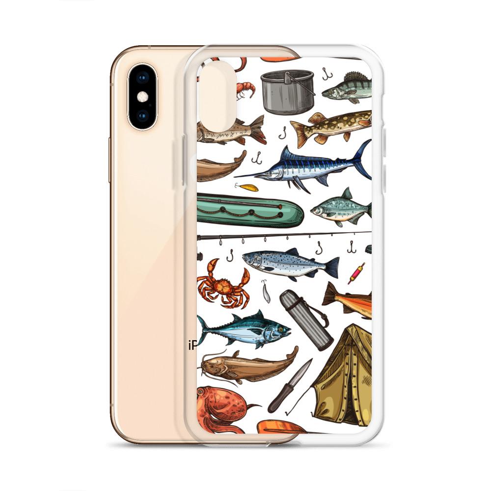 White Fishing & Camping iPhone Case - Outdoors Thrill