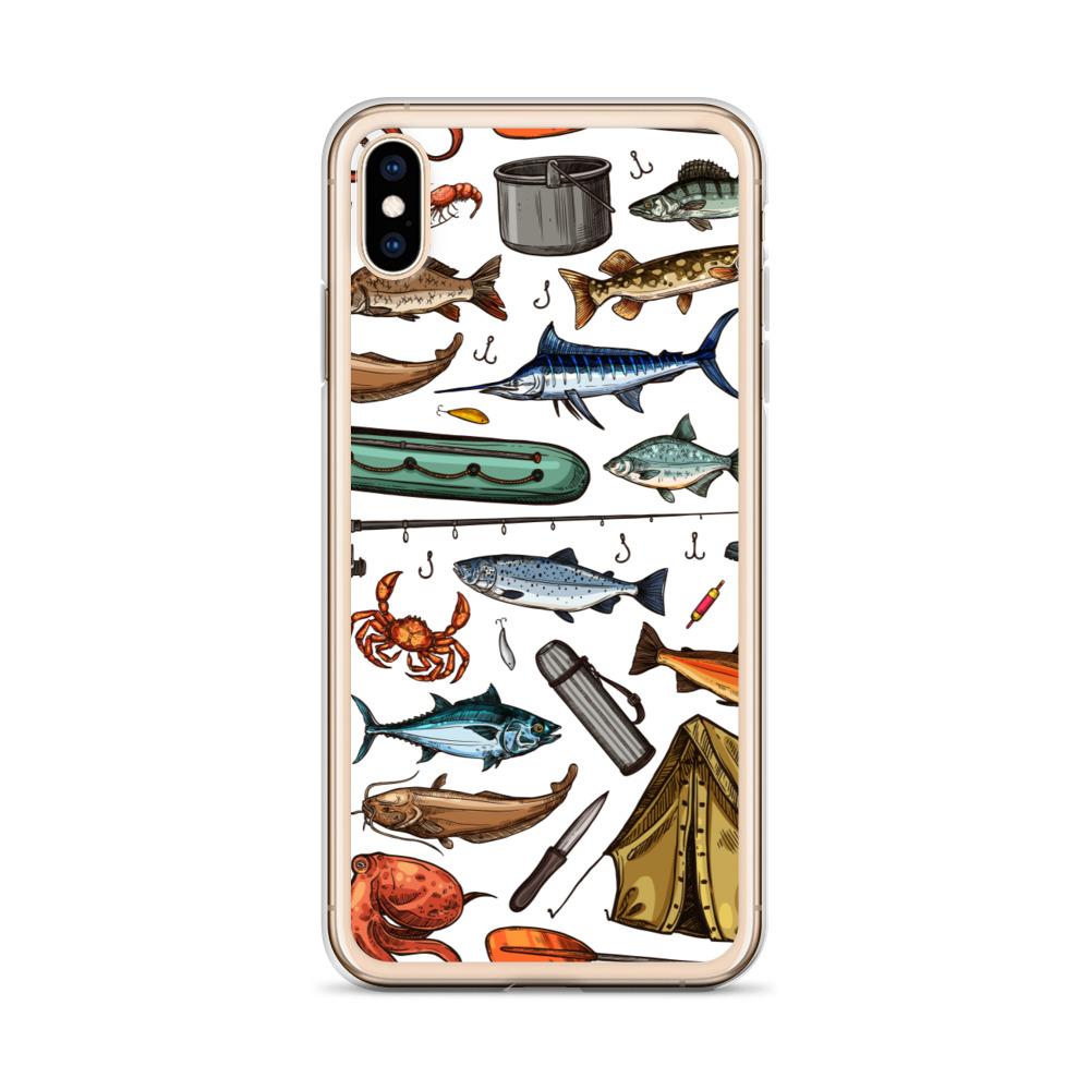 White Fishing & Camping iPhone Case - Outdoors Thrill