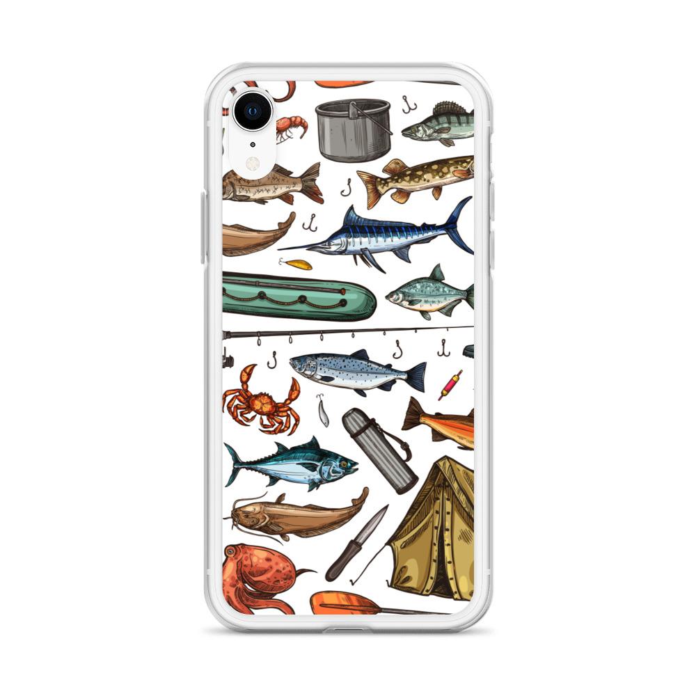 White Fishing & Camping iPhone Case - Outdoors Thrill