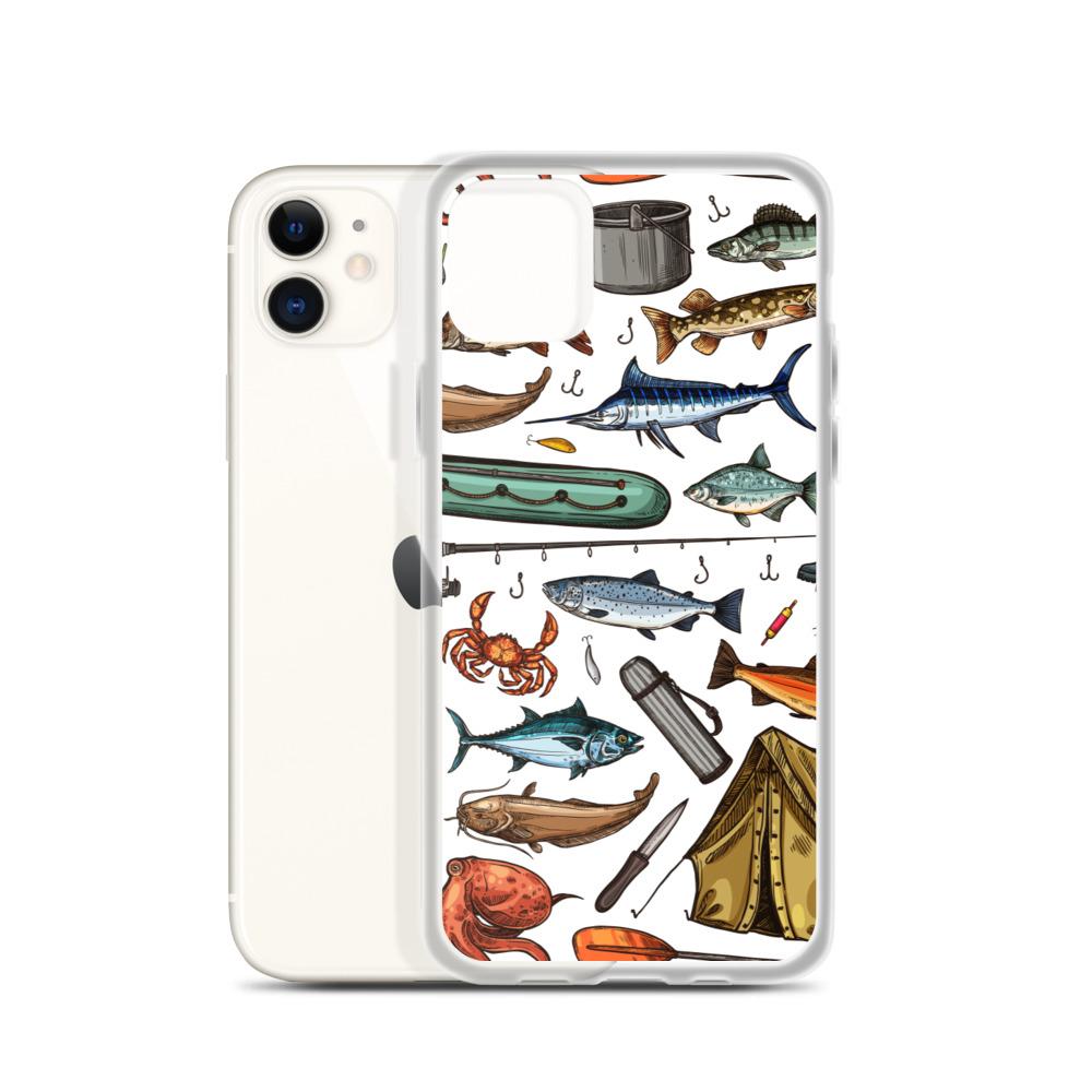 White Fishing & Camping iPhone Case - Outdoors Thrill