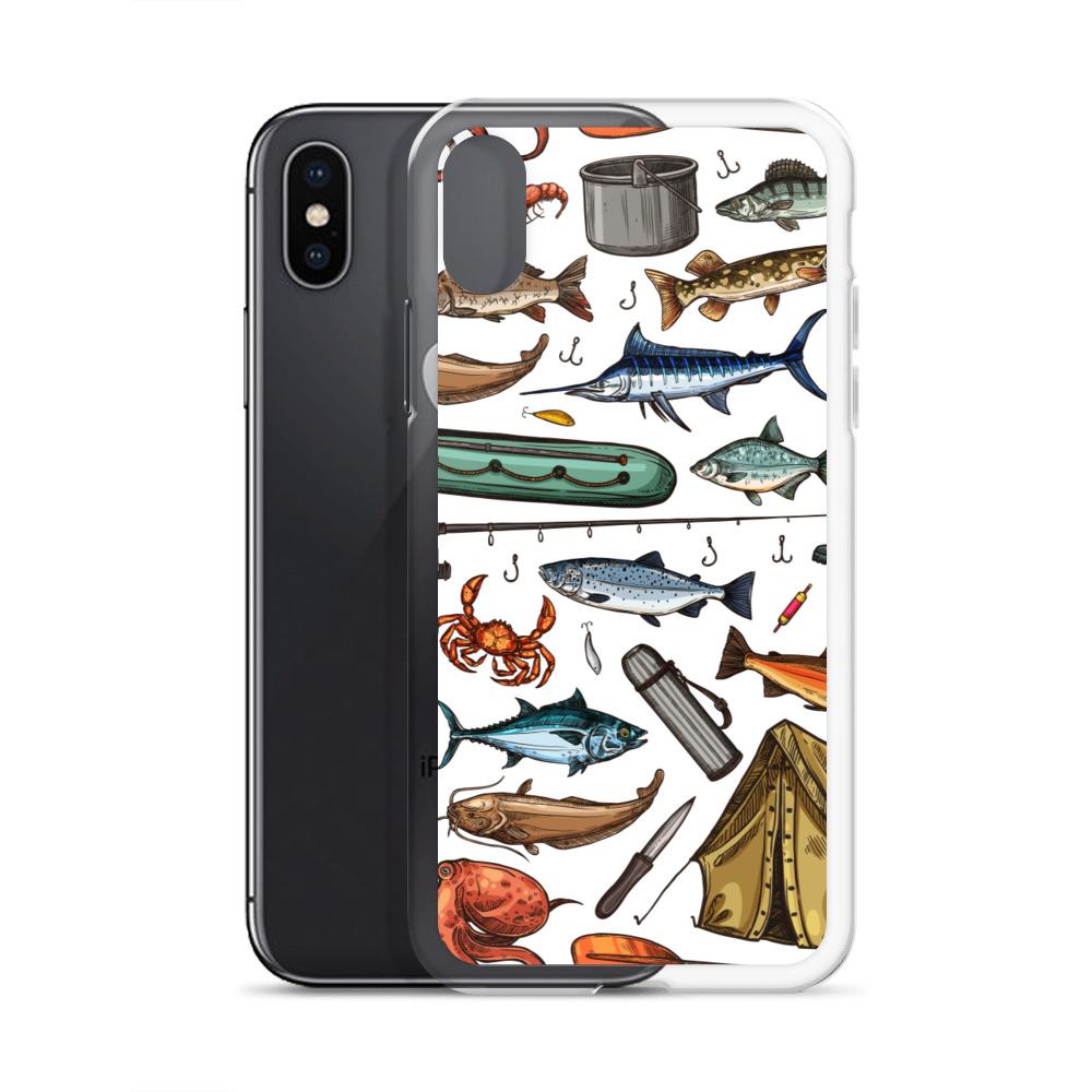 White Fishing & Camping iPhone Case - Outdoors Thrill