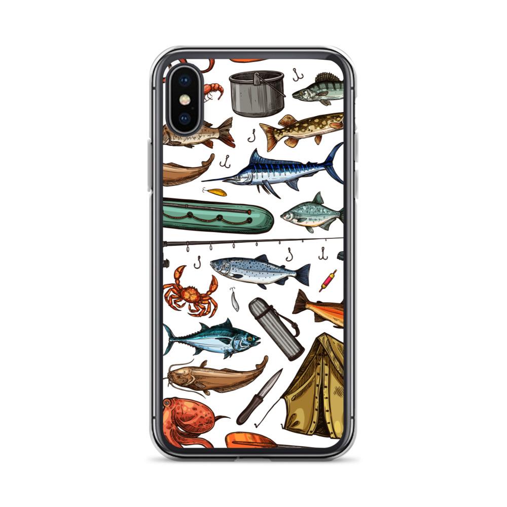 White Fishing & Camping iPhone Case - Outdoors Thrill