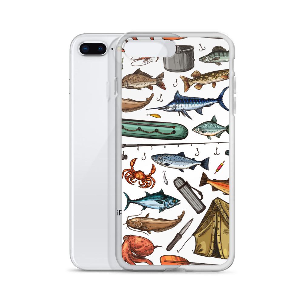 White Fishing & Camping iPhone Case - Outdoors Thrill