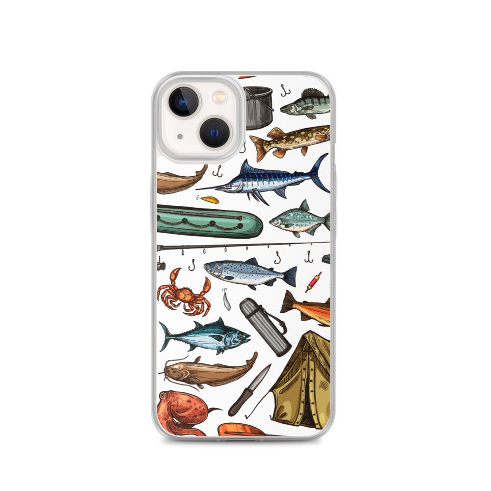 White Fishing & Camping iPhone Case - Outdoors Thrill