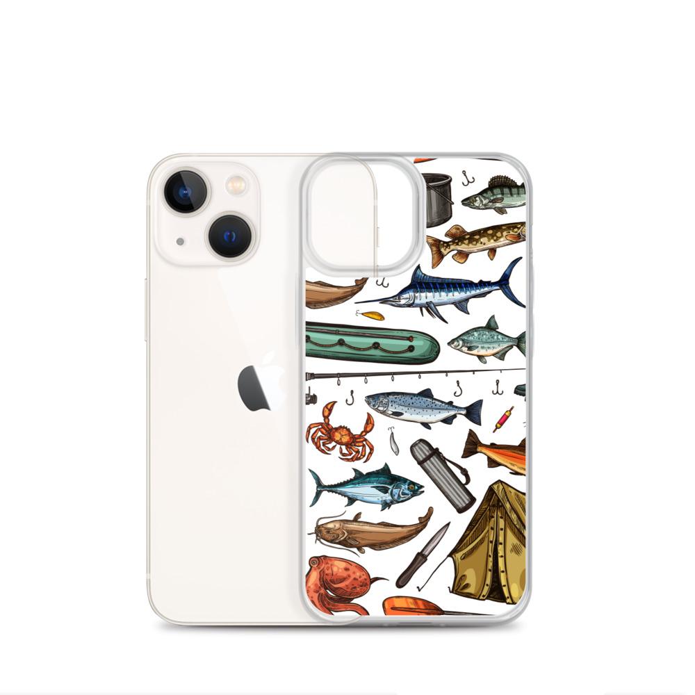 White Fishing & Camping iPhone Case - Outdoors Thrill