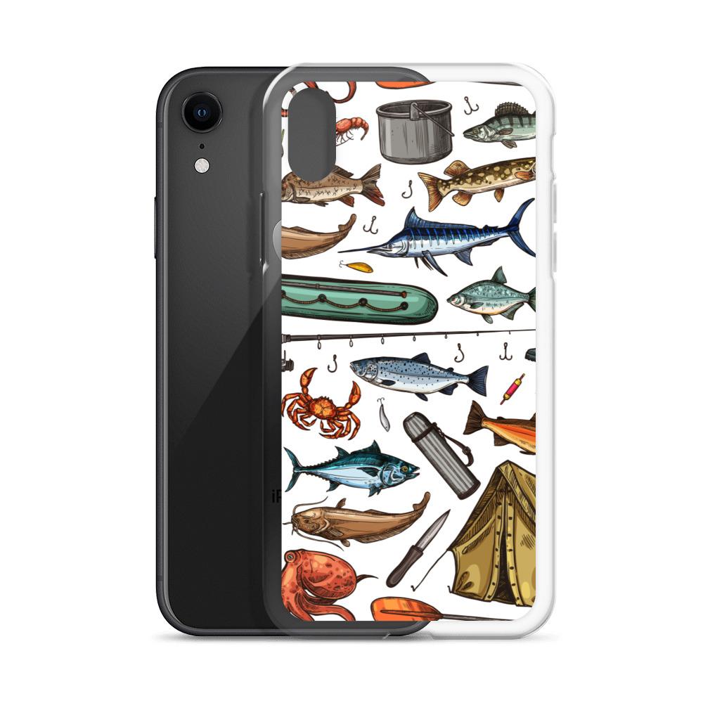 White Fishing & Camping iPhone Case - Outdoors Thrill