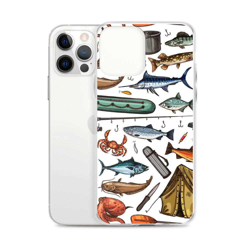 White Fishing & Camping iPhone Case - Outdoors Thrill