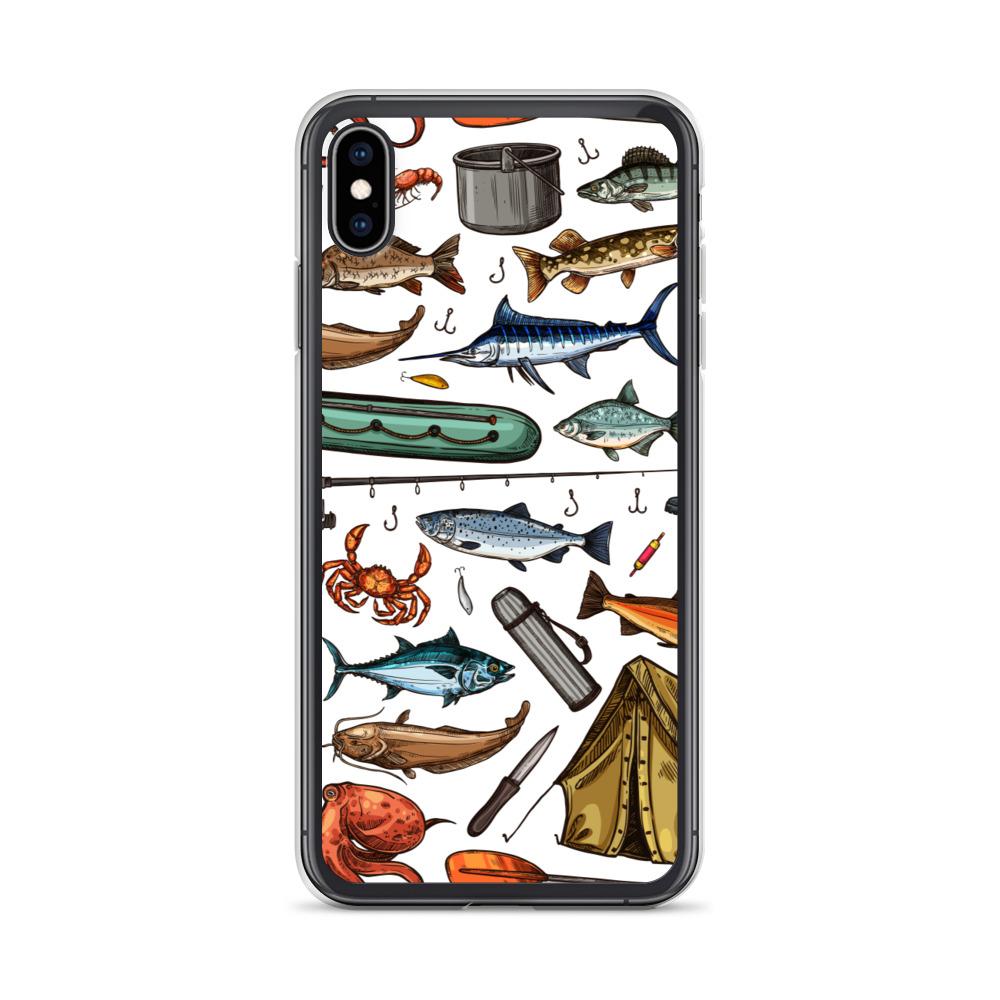 White Fishing & Camping iPhone Case - Outdoors Thrill