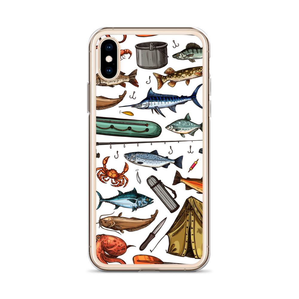 White Fishing & Camping iPhone Case - Outdoors Thrill