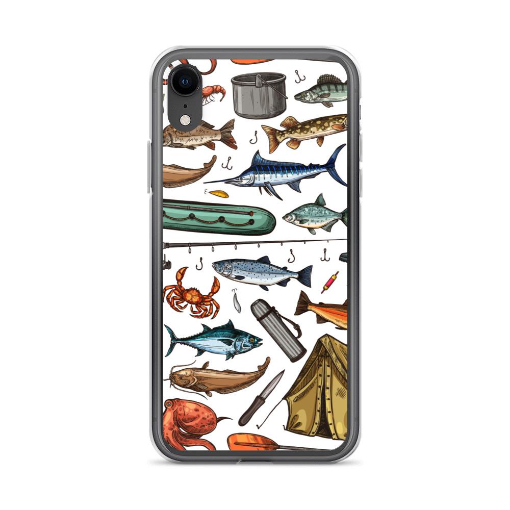 White Fishing & Camping iPhone Case - Outdoors Thrill