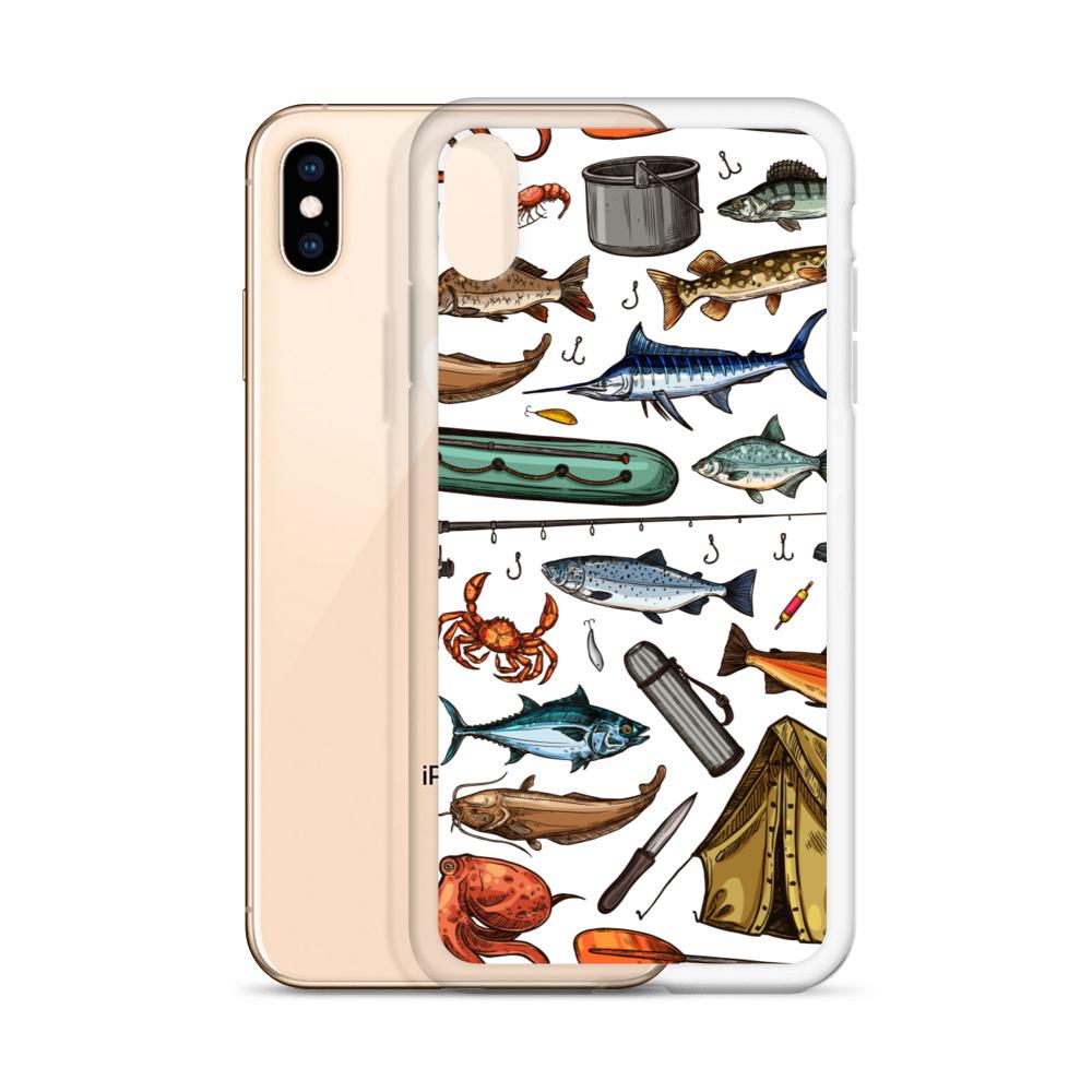 White Fishing & Camping iPhone Case - Outdoors Thrill