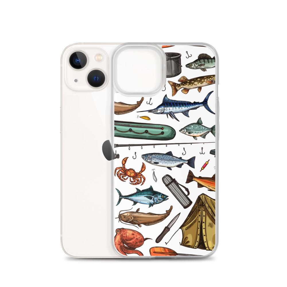 White Fishing & Camping iPhone Case - Outdoors Thrill