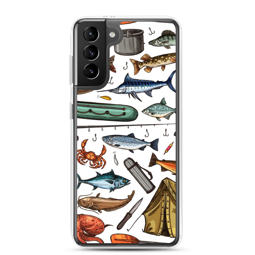 White Fishing & Camping Samsung Case - Outdoors Thrill